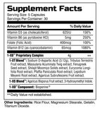 FORZAONE PERFORMANCE NUTRITION 1-XD SUPPLEMENT FACTS IMAGE AVAILABLE EXCLUSIVELY AT NUTRISHOP
