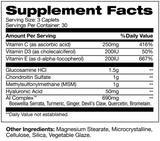 KATALYST NUTRACEUTICALS JOINT COMPLEX SUPPLEMENT FACTS IMAGE AVAILABLE EXCLUSIVELY AT NUTRISHOP
