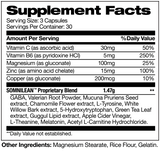 KATALYST NUTRACEUTICALS SOMNILEAN SUPPLEMENT FACTS IMAGE AVAILABLE EXCLUSIVELY AT NUTRISHOP