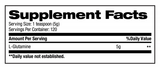 PERFORMANCE NUTRITION RESEARCH GLUTAMINE SUPPLEMENT FACTS IMAGE AVAILABLE EXCLUSIVELY AT NUTRISHOP